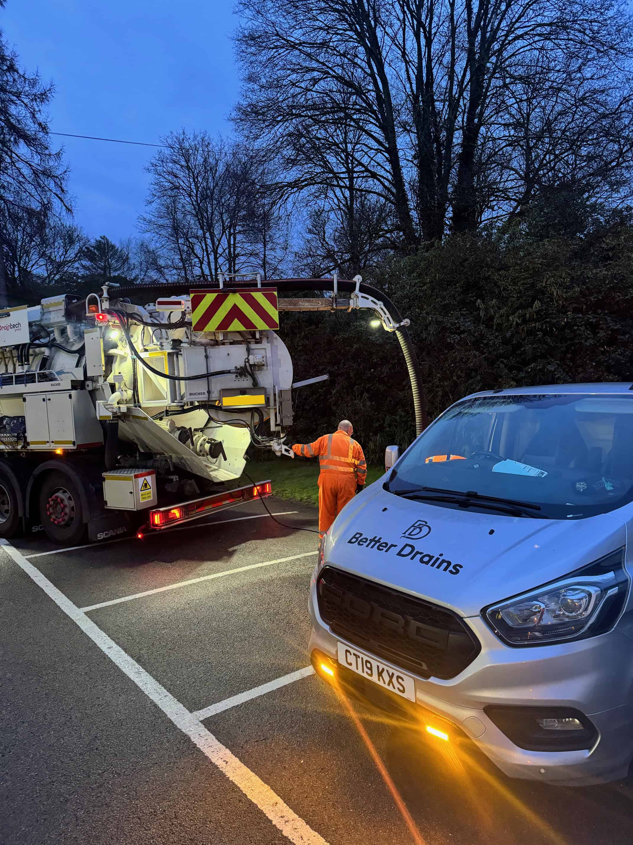 Emergency drain cleaning by Better Drains with specialist equipment. Emergency drainage experts